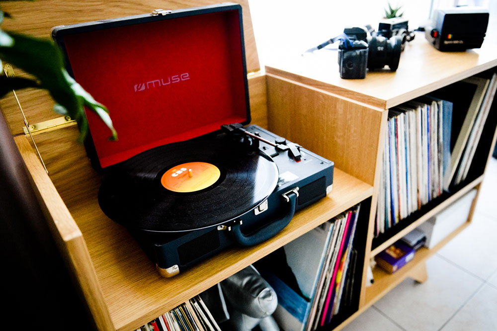 Meuble platine et range vyniles